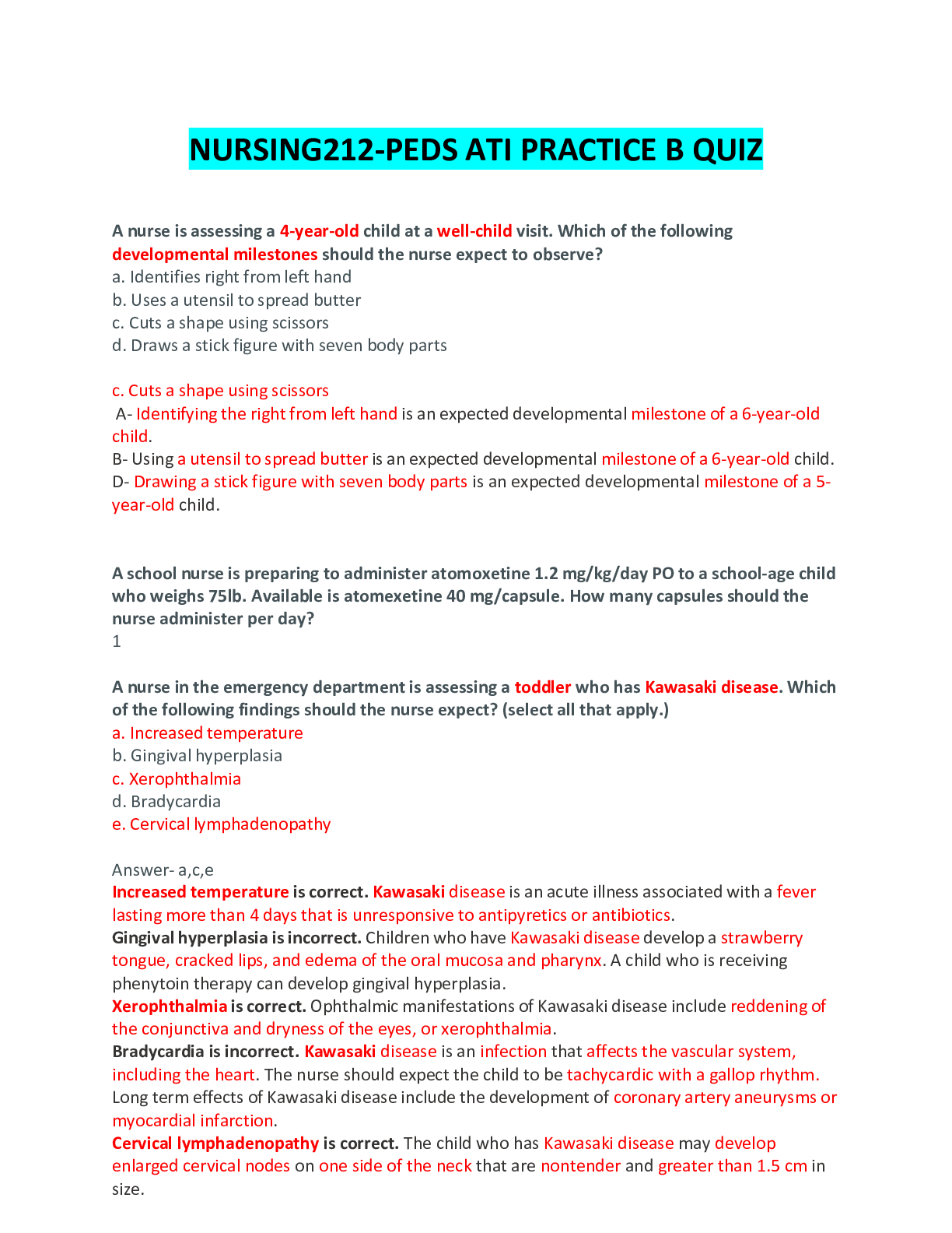 Preview of NURSING212-PEDS ATI PRACTICE B QUIZ.pdf